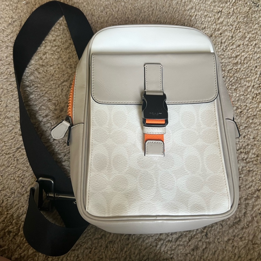 COACH Track Pack in Colorblock Signature Canvas